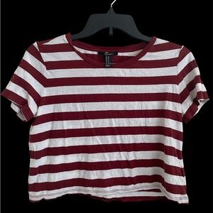 Forever21 striped crop top
